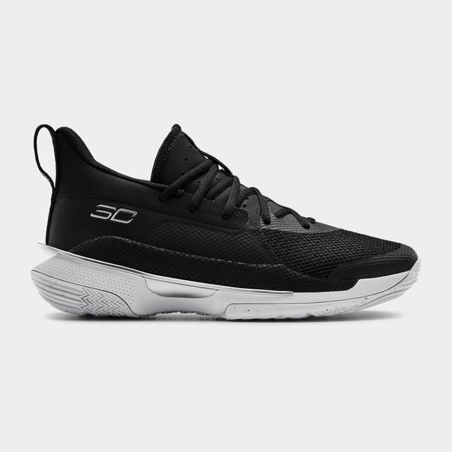 Under Armour Curry 7 Team - Damske Basketbalove Topanky - Čierne/Biele